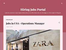 Tablet Screenshot of hiringjobs.info